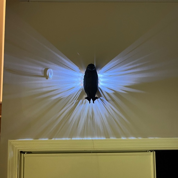 3D Printed Crow Lamp - Picture 3 of 4